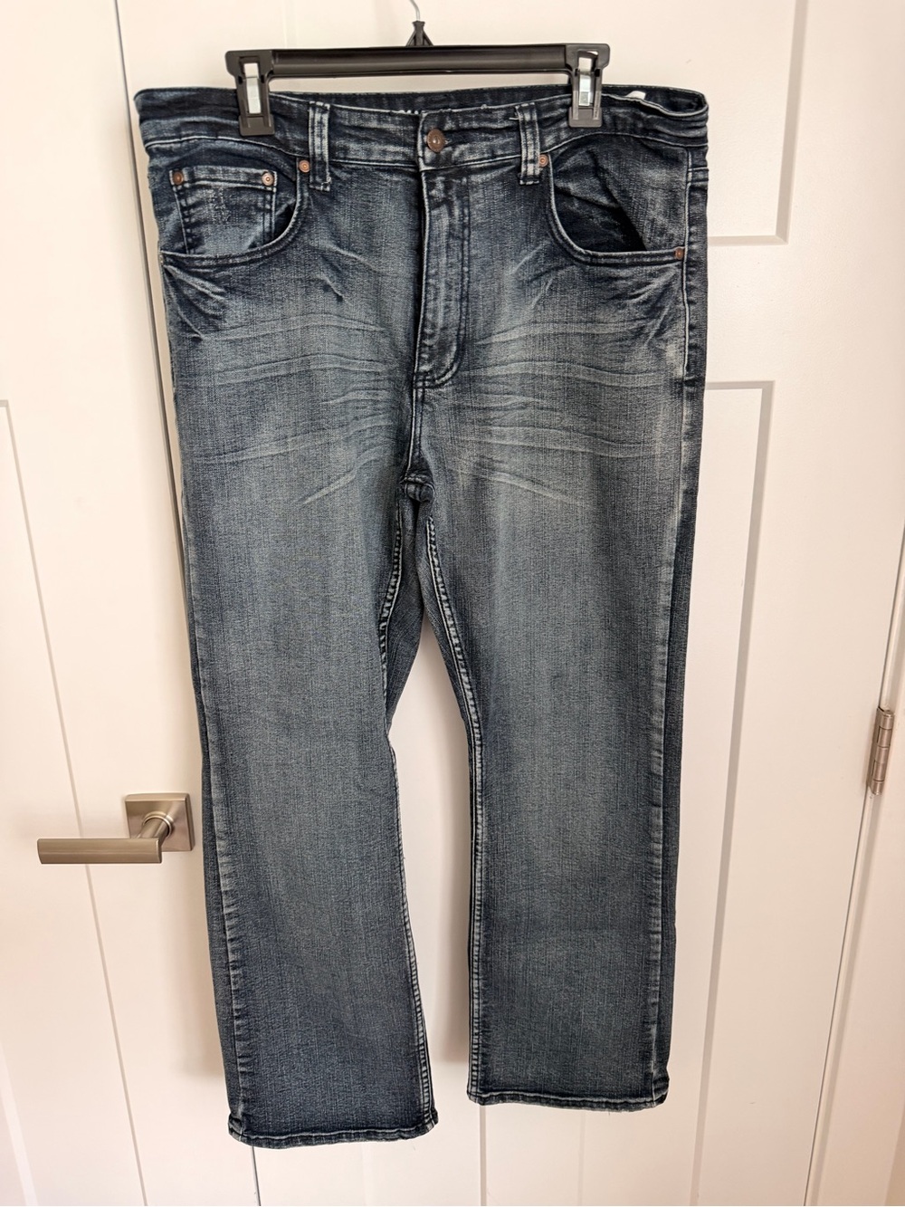 Flypaper Men's Faded Indigo Straight Jeans